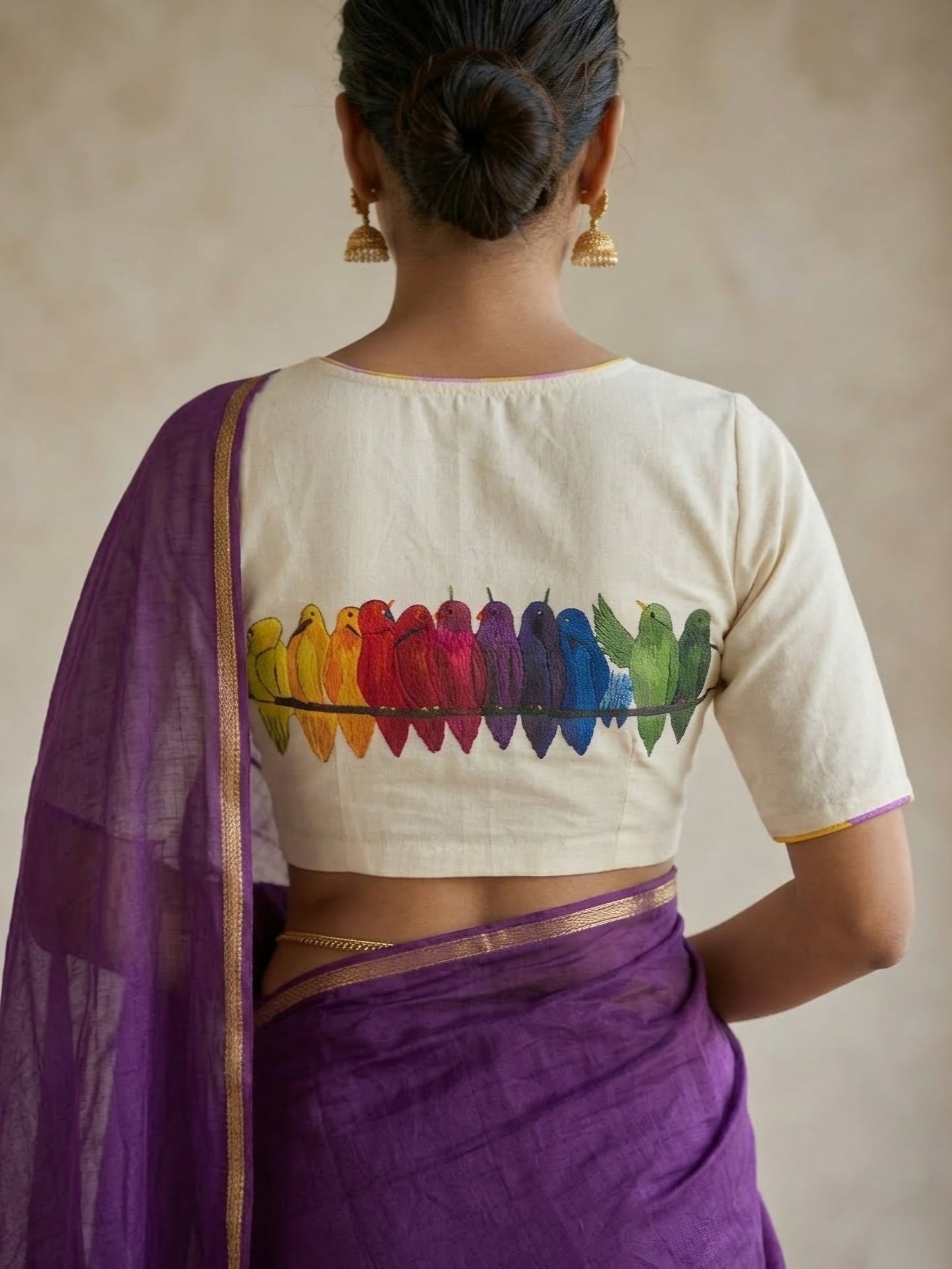 RANGIN PARINDE BLOUSE - Off-White