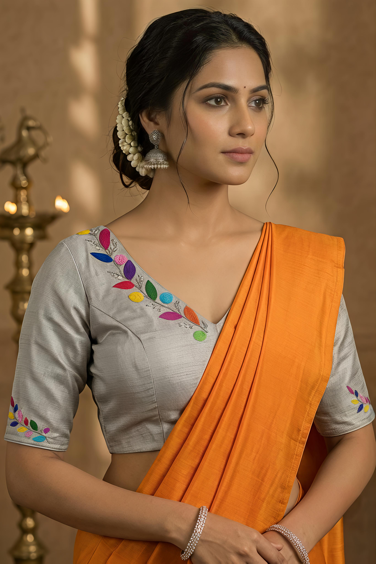 RANGRIMA BLOUSE - Silver