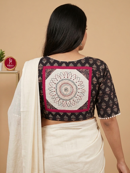 MANDALA AKRITI BLOUSE - Black