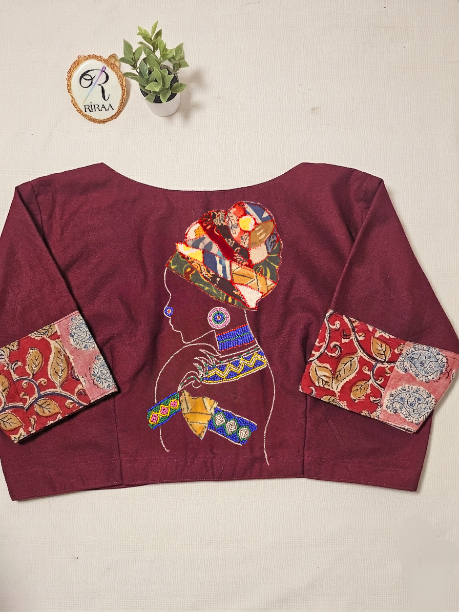 SAMRAJNI BLOUSE - Maroon