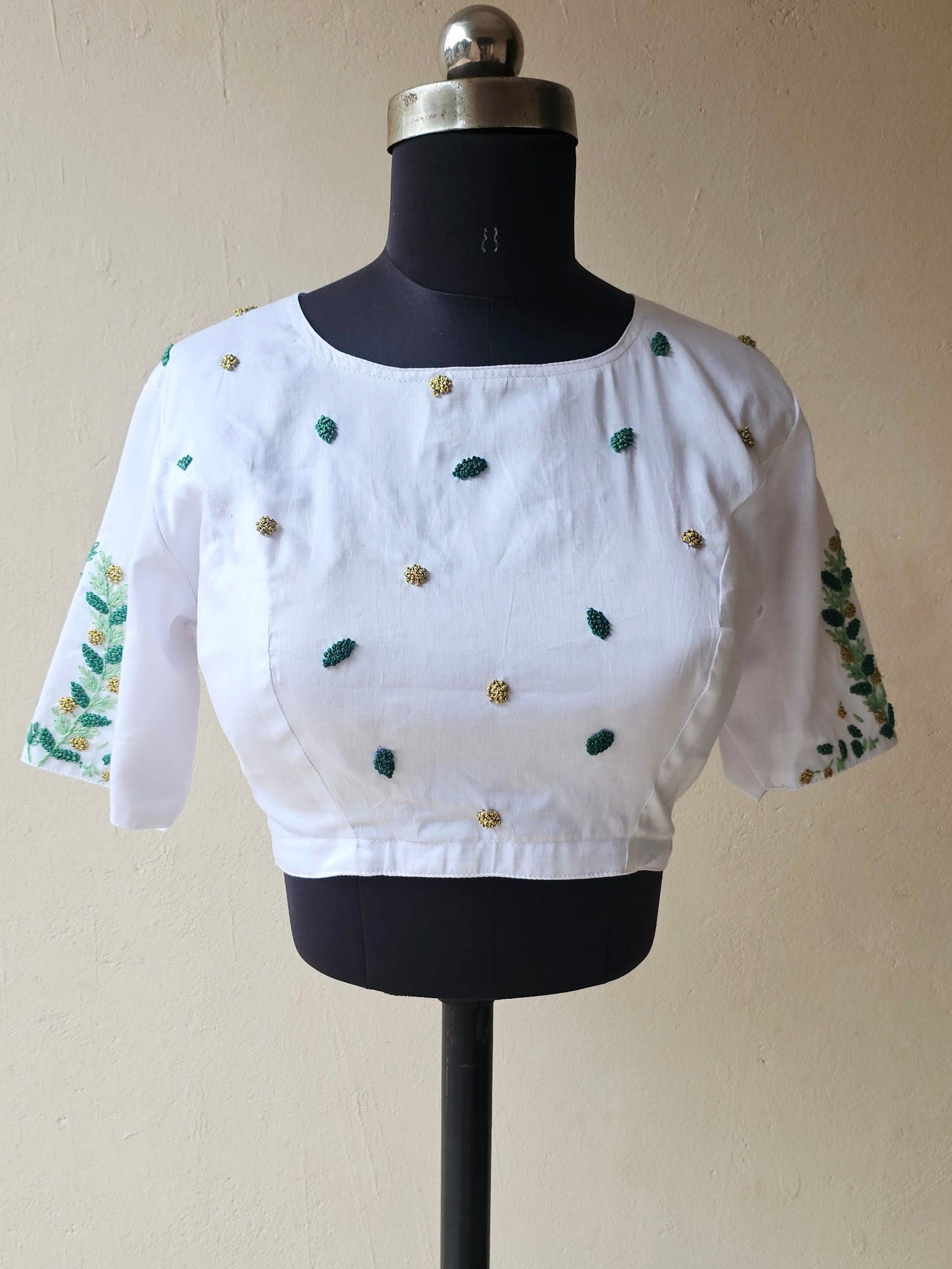 MADHURIMA BLOUSE (Green & Gold)