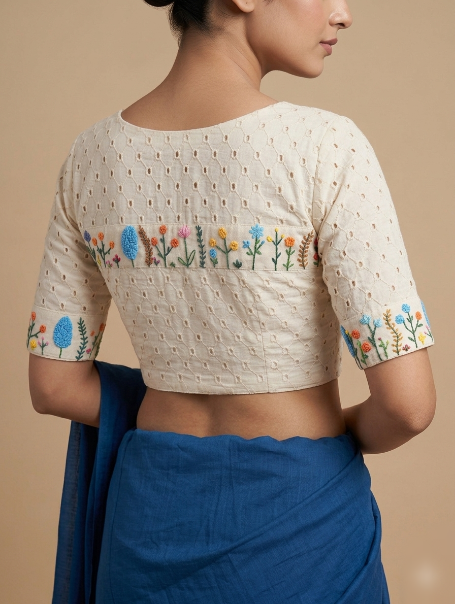 PUSHPRANG BLOUSE - Off-White