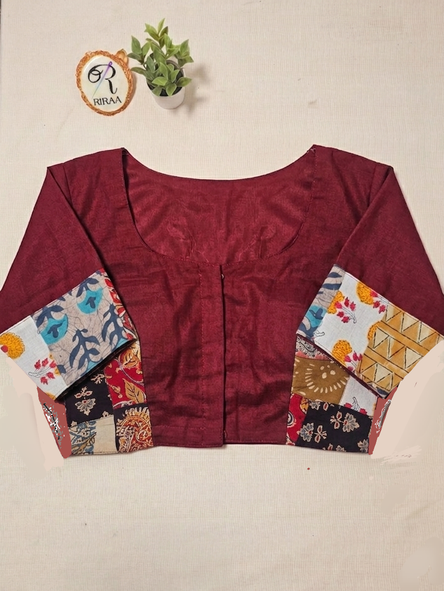 SAMRAJNI BLOUSE - Maroon