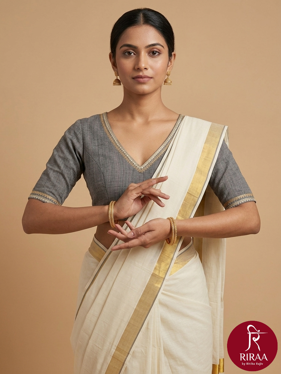 Trishna Blouse - Grey